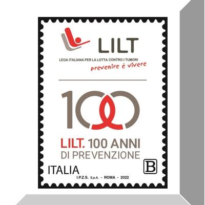 Un francobollo per i 100 anni della LILT